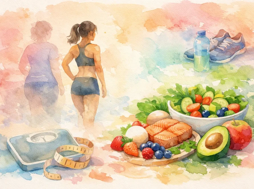 Weight Loss Transformation Nutrition Example