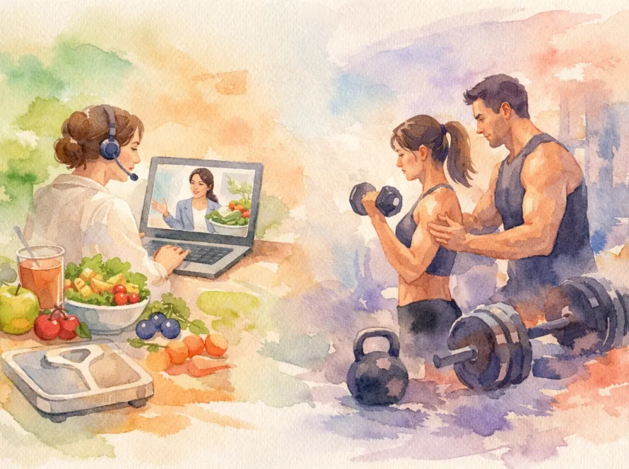 Online Dietitian vs Gym Trainer - Which Works?
