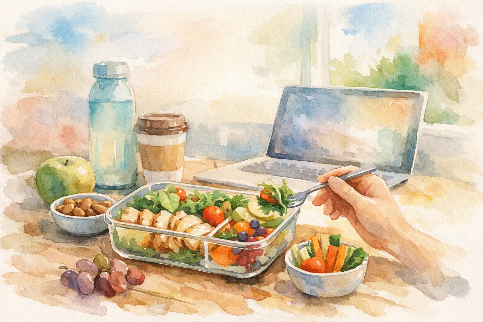 How to Eat Healthy at Work Without Dieting