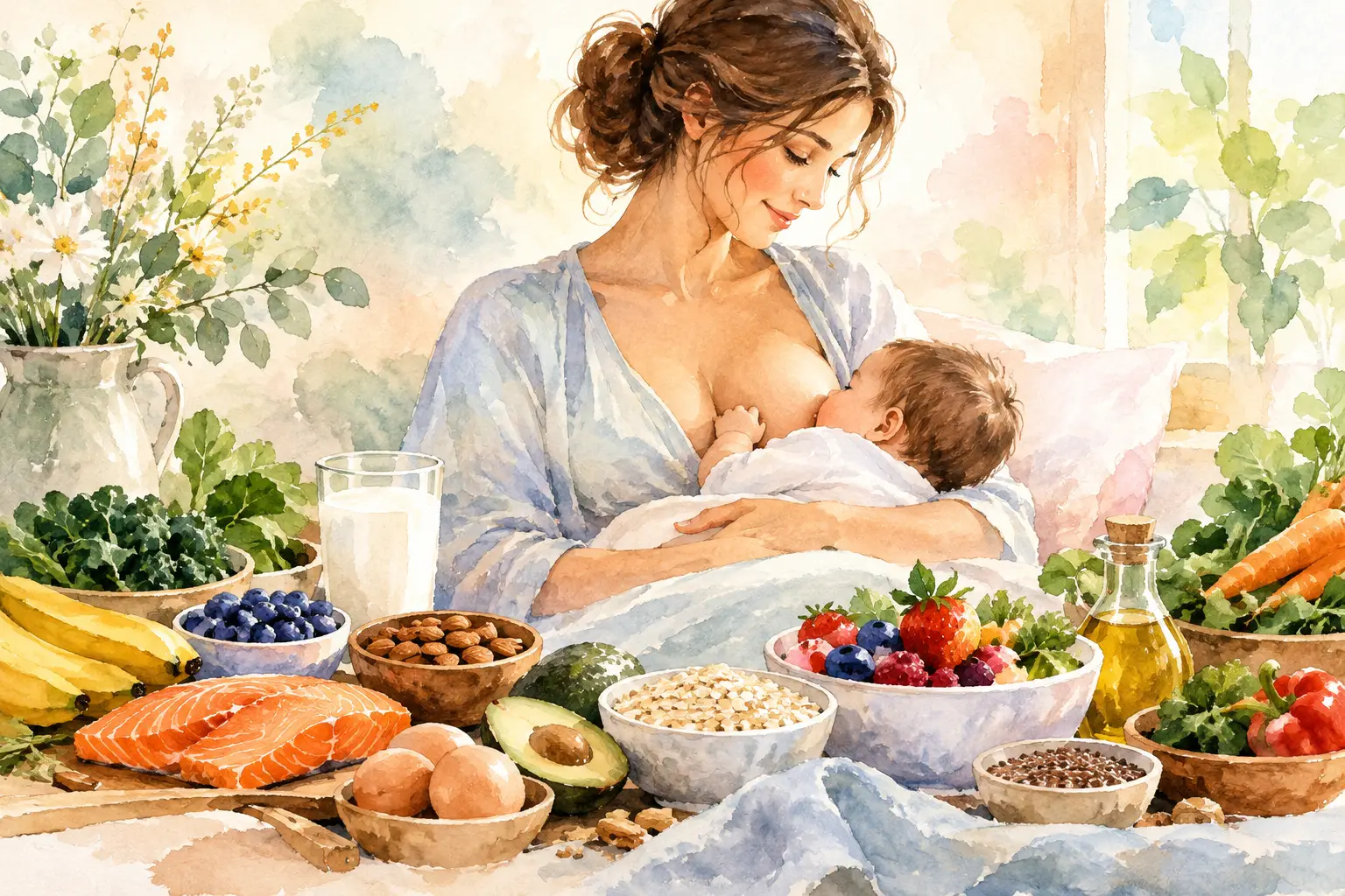 Breastfeeding Nutrition Food Guide for New Mums